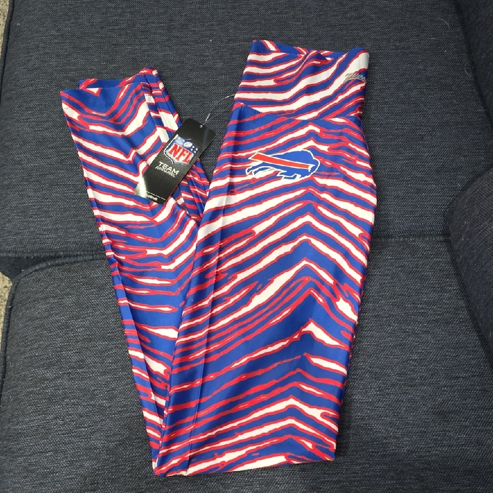Buffalo Bills NFL Zubaz Leggings in Red and Blue NWT